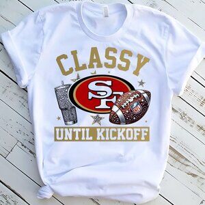 San Francisco 49ers Football Kickoff Custom Tee Graphic Short Sleeve T-shirt
